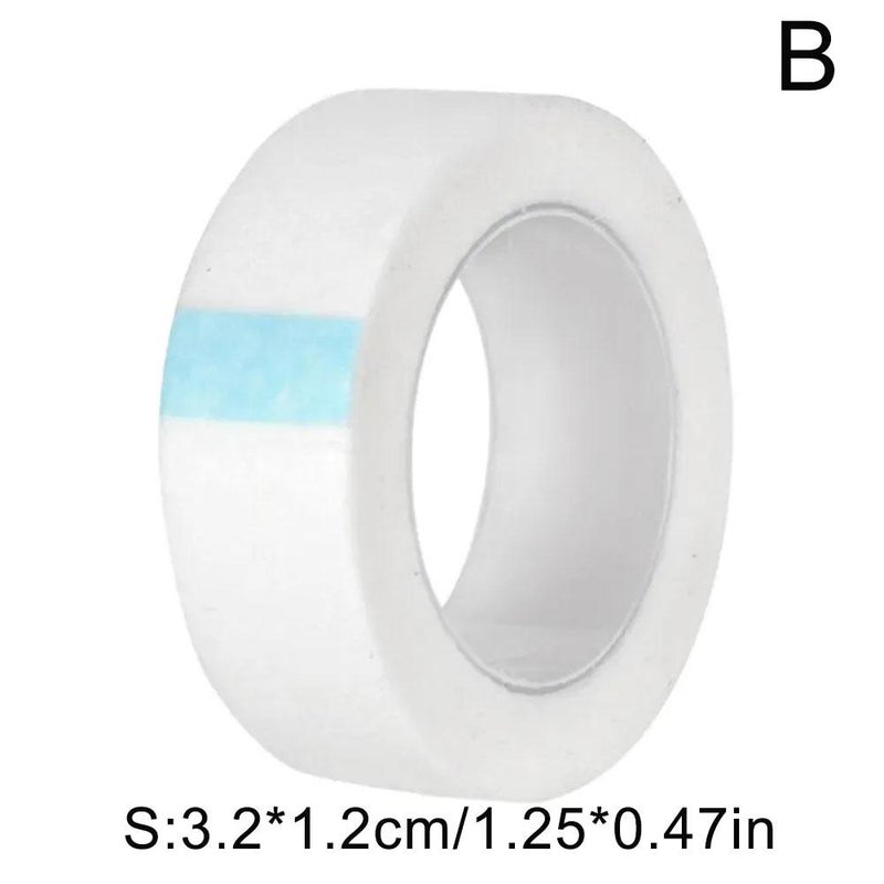 Non-woven fabric tape for eyelash extensions, breathable tape, perforated tape, easy-tear tape for securing eyelashes.